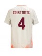 Moške Nogometnih dresov AS Roma Bryan Cristante #4 Gostujoči 2024-25 Kratki rokavi